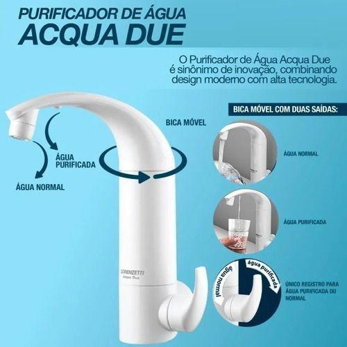 Purificador com Torneira - Acqua Due de Parede - Lorenzetti Menor preço em Purificador com Torneira - Acqua Due de Parede - Lorenzetti