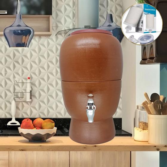 Purificador De Agua Filtro Barro Com Torneira Para Cozinha - RS Vale ...