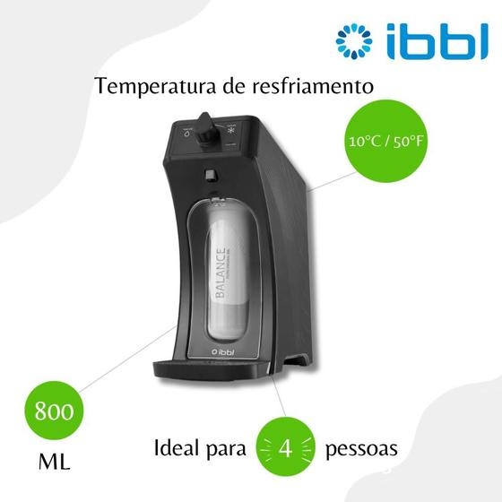 Purificador De Água Refrigerado Equilibrium IBBL E-Due - Grafite Menor preço em Purificador De Água Refrigerado Equilibrium IBBL E-Due - Grafite