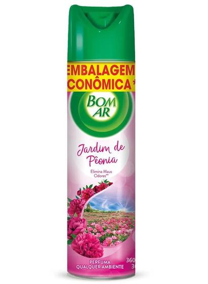 Imagem de Purificador Odorizador Bom Ar Jardim De Peônia 360ml C/5