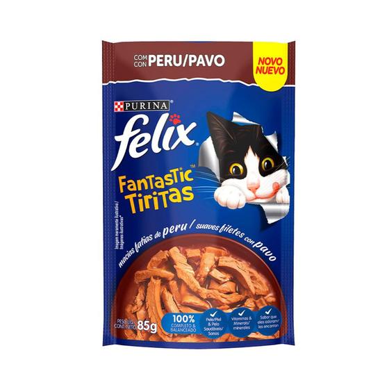 Imagem de Purina felix fantastic sache tiritas peru 85g