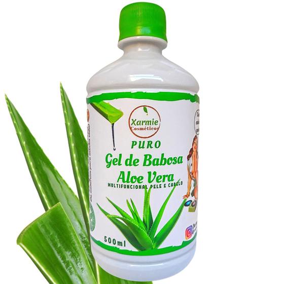 Puro Gel de Babosa 100% Natural e Vegano 500ml - Xarmie Cosmeticos ...