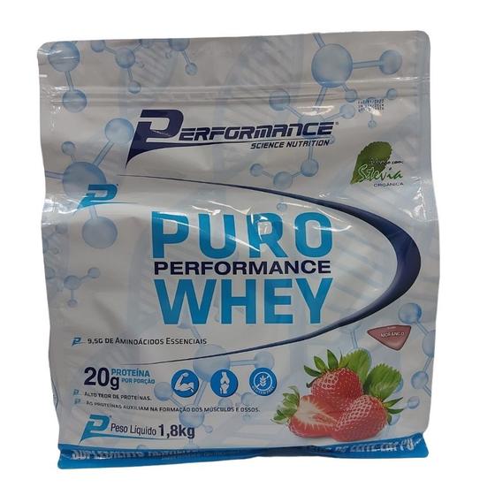 Imagem de Puro Performance Whey Refil (1,8kg) - Sabor: Morango