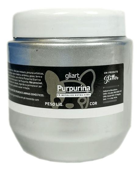 Imagem de Purpurina Glitter Prata 100g