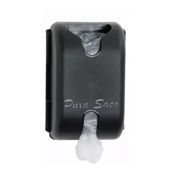 Puxa Saco/Dispenser Preto - Porta Sacolas Plásticas Menor preço em Puxa Saco/Dispenser Preto - Porta Sacolas Plásticas