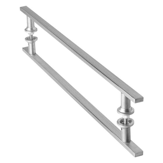 Imagem de Puxador Aço Inox Escovado para Porta de Vidro 60cm M.S