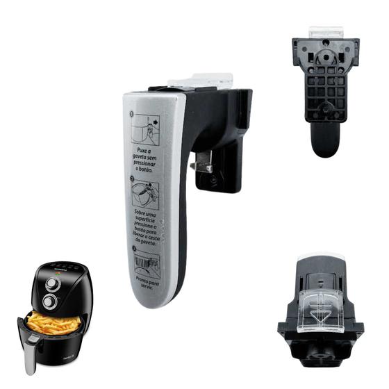 Puxador Air Fryer Mondial AF-29 AF-30 AF-31 Preto Original Menor preço em Puxador Air Fryer Mondial AF-29 AF-30 AF-31 Preto Original
