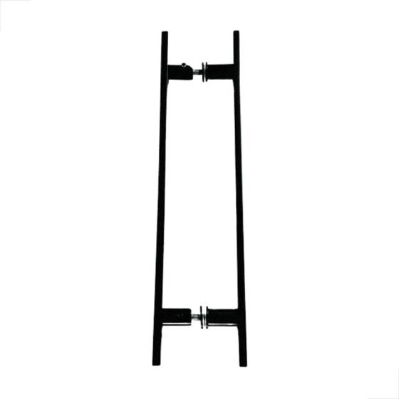 Imagem de Puxador Alumínio H Barra Chata 800x600 Para Portas Preto