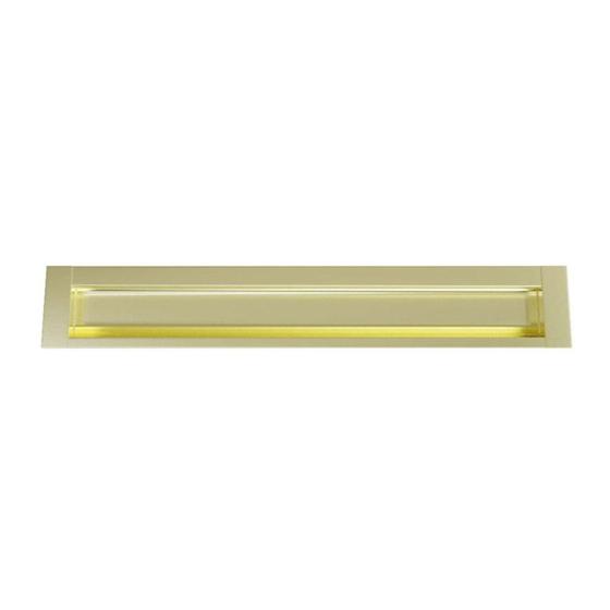 Imagem de Puxador Concha de Embutir 155 224mm Dourado ITALYLINE