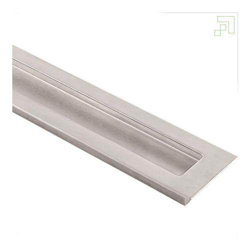 Puxador Concha De Embutir Em Aço Inox 20cm Menor preço em Puxador Concha De Embutir Em Aço Inox 20cm