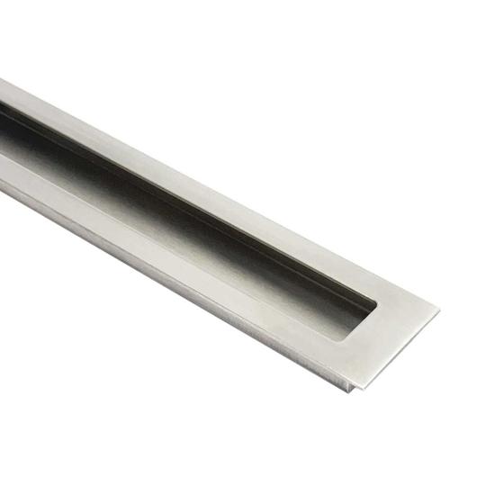 Puxador Concha De Embutir Em Aço Inox 30cm