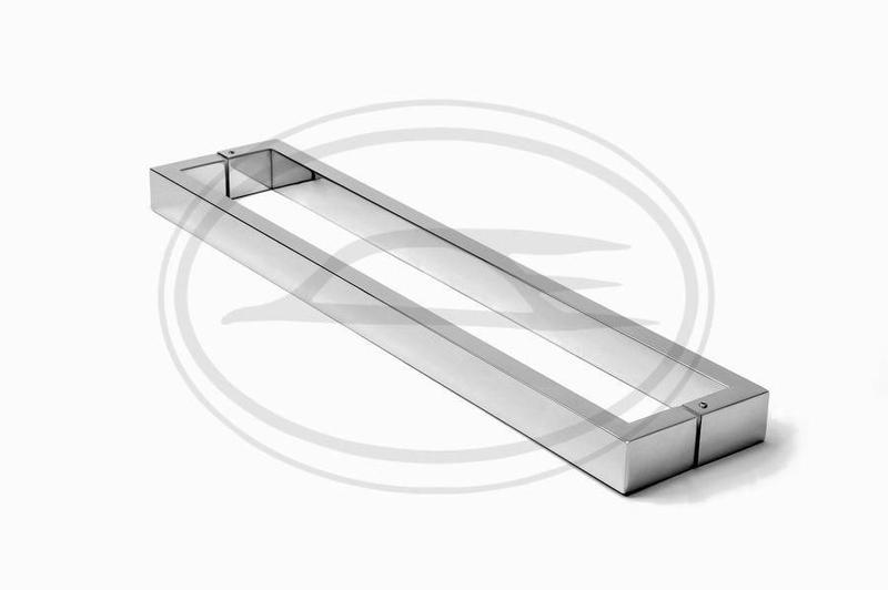 Imagem de Puxador Duplo 120cm Aço Inox Polido para portas: pivotantes/madeira/vidro temperado/porta