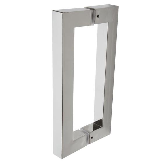 Imagem de Puxador Duplo DF 904 - Inox 202 - Escovado - 30 cm