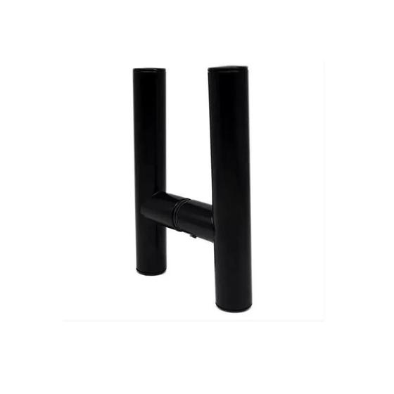 Puxador h tubular de 1 furo para porta de vidro Menor preço em Puxador h tubular de 1 furo para porta de vidro