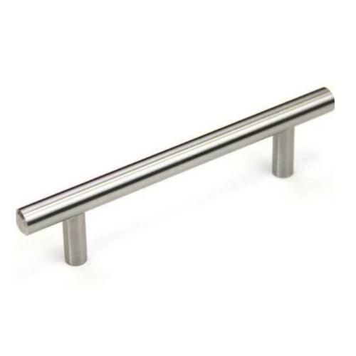 Imagem de Puxador Haste Inox Redondo Polido 96mm 07 Peças  Armários