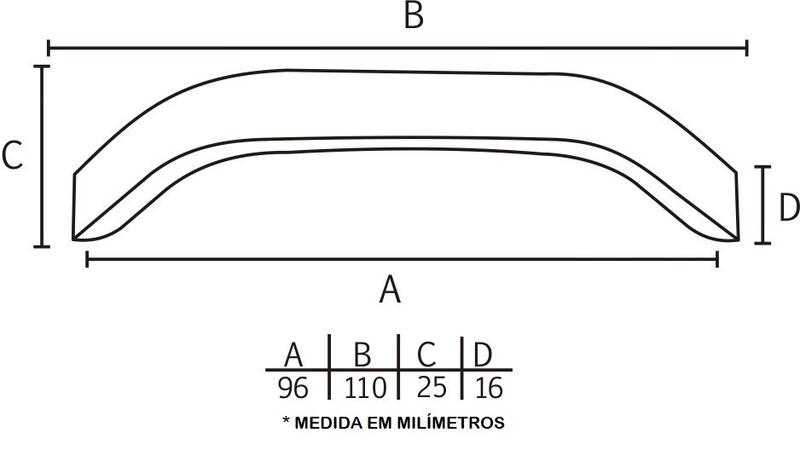 Imagem de Puxador IL 1349 - Escovado - 96MM