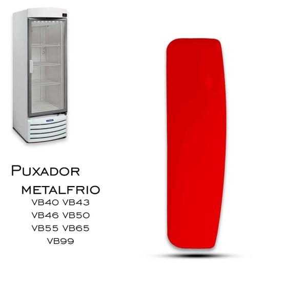 Imagem de Puxador Injetado para Refrigerador Cervejeira Metalfrio PX339 Vermelho