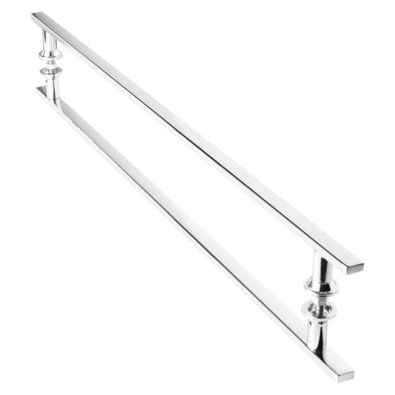 Imagem de Puxador Inox Para Porta De Correr Vidro Madeira 70cm M.S