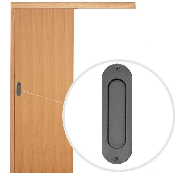 Puxador para porta de correr tipo concha sobrepor 4 peças - Ferragens ...