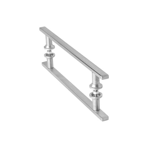 Imagem de Puxador Para Porta de Vidro Aço Inox Escovado 40cm MS FS