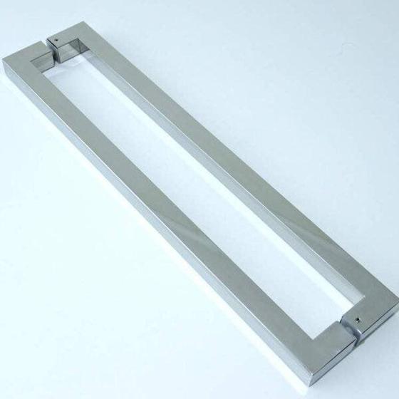Puxador para Porta Duplo em Inox Goal 100cm Geris Menor preço em Puxador para Porta Duplo em Inox Goal 100cm Geris