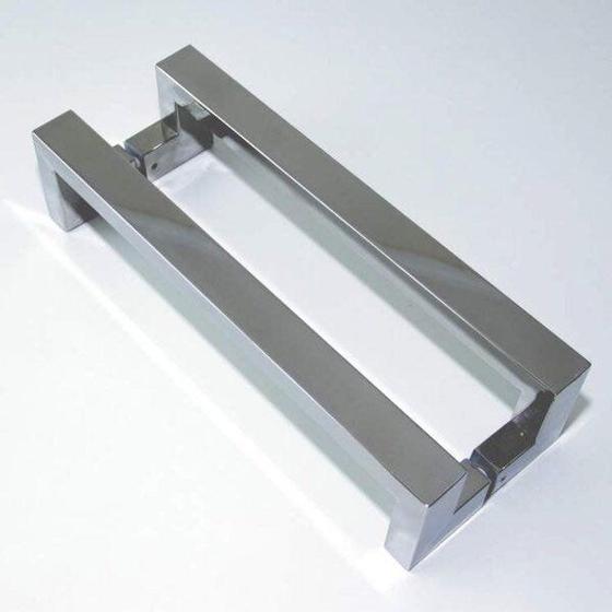 Puxador para Porta Duplo em Inox Tokyo 60cm Geris Menor preço em Puxador para Porta Duplo em Inox Tokyo 60cm Geris
