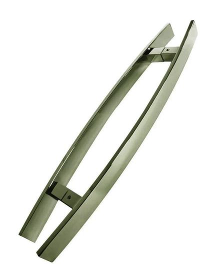 Imagem de Puxador Porta Pivotante Inox Bronze Curvo Italy - 40 Cm