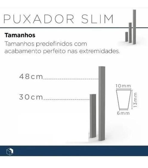 Imagem de Puxador Rometal Slim - 300 - Cb (Cr)