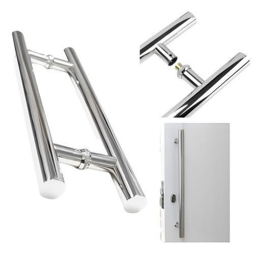 Imagem de Puxador Tub. Inox Polido Porta Piv/Alum/Vid/Mad. 45Cm, 32Mm