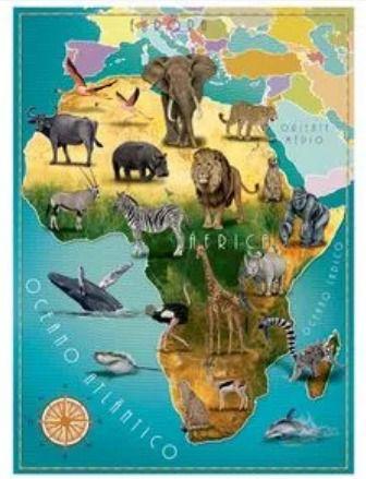 Imagem de Puzzle 100 peças África e seus animais