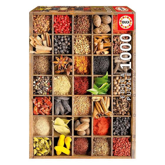 Imagem de Puzzle 1000 peças Especiarias - Educa - Importado