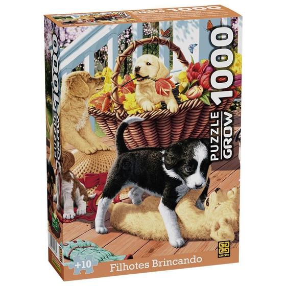 Imagem de Puzzle 1000 Peças Filhotes Brincando