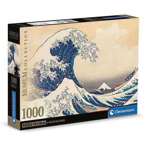 Imagem de Puzzle 1000 Peças Hokusai - A Onda - Clementoni - Imp.