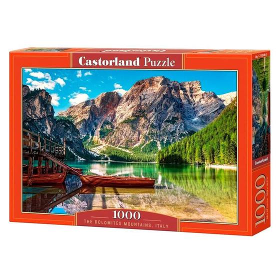 Imagem de Puzzle 1000 Peças Montanhas Em Dolomitas - Imp. Castorland