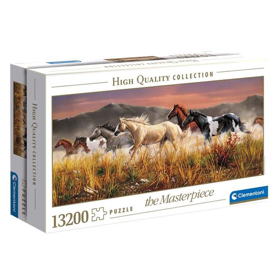 Imagem de Puzzle 13200 peças Cavalos Selvagens - Clementoni