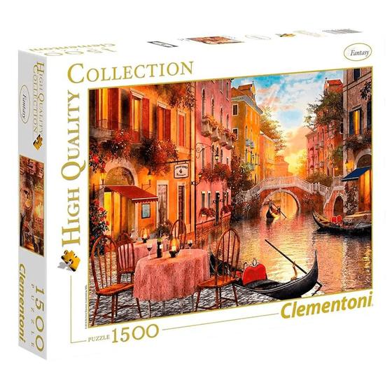 Imagem de Puzzle 1500 peças Veneza Apaixonante - Clementoni - Importado