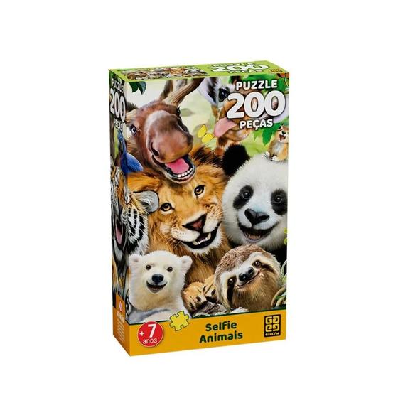 Imagem de Puzzle 200 peças Selfie Animais - Grow