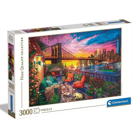 Imagem de Puzzle 3000 Peças Pôr-do-sol na Varanda - Clementoni - Imp.