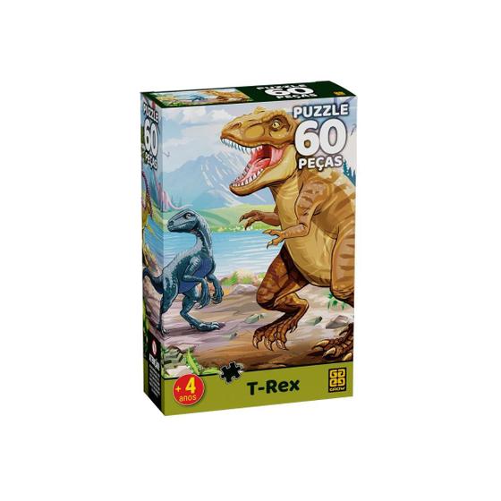 Imagem de Puzzle 60 peças T-REX - Grow