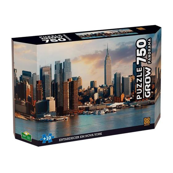 Imagem de Puzzle 750 Peças Panorama Entardecer Em Nova York