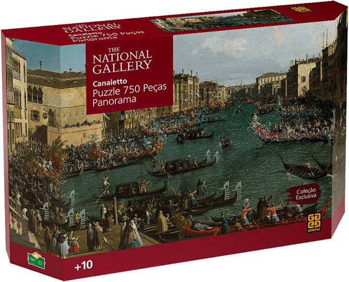 Imagem de Puzzle 750 peças Panorama The National Gallery Canaletto