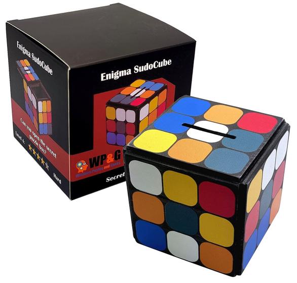 Imagem de Puzzle Box Enigma Sudocube Winshare Puzzles com compartimento oculto