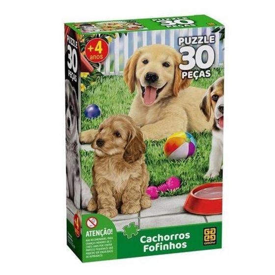 Imagem de Puzzle Cachorros Fofinhos 30 Peças - GROW
