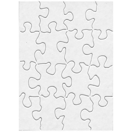 Imagem de Puzzle Hygloss Compoz-A-Puzzle Retangular (4x5,5cm) - 16 Peças