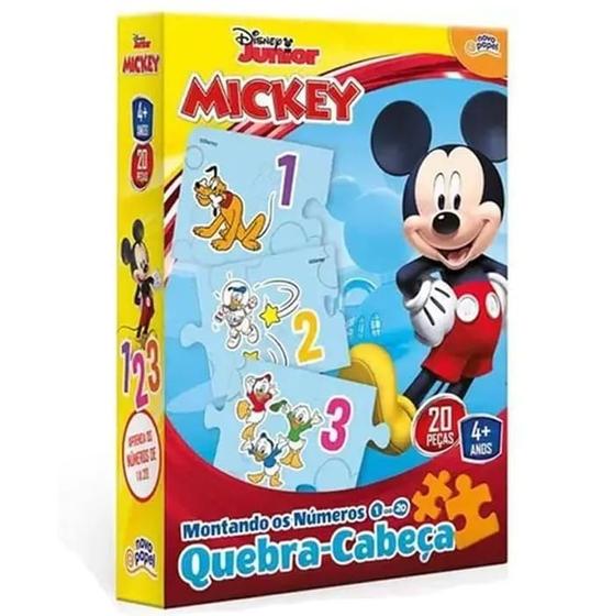 Imagem de Puzzle Montando os Números Mickey 20 Peças - Toyster