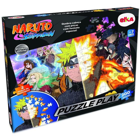 Imagem de Puzzle Play Naruto Shippuden 200 Peças - Elka Brinquedos