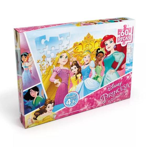 Imagem de Puzzle Princesas 60 Peças Grow