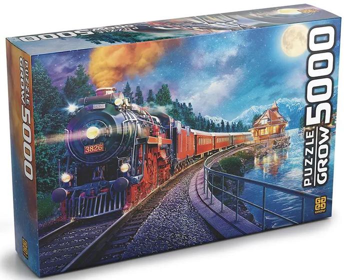 Puzzle Quebra Cabeça 5000 Peças Expresso Noturno 03613 Grow - Quebra ...