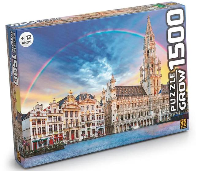 Imagem de Puzzle Quebra Cabeça Bruxelas 1500 Peças Grow