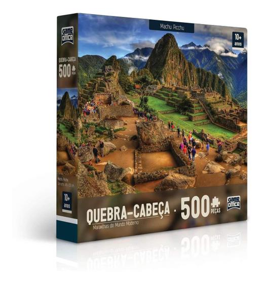 Imagem de Puzzle Quebra Cabeça Maravilhas Mundo Machu Picchu 500 Peças